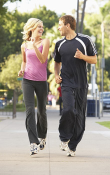 couple jogging