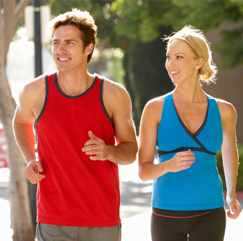 couple jogging