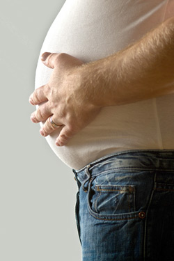 man with big belly